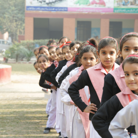 Youth participating in teamwork activity during life skill training