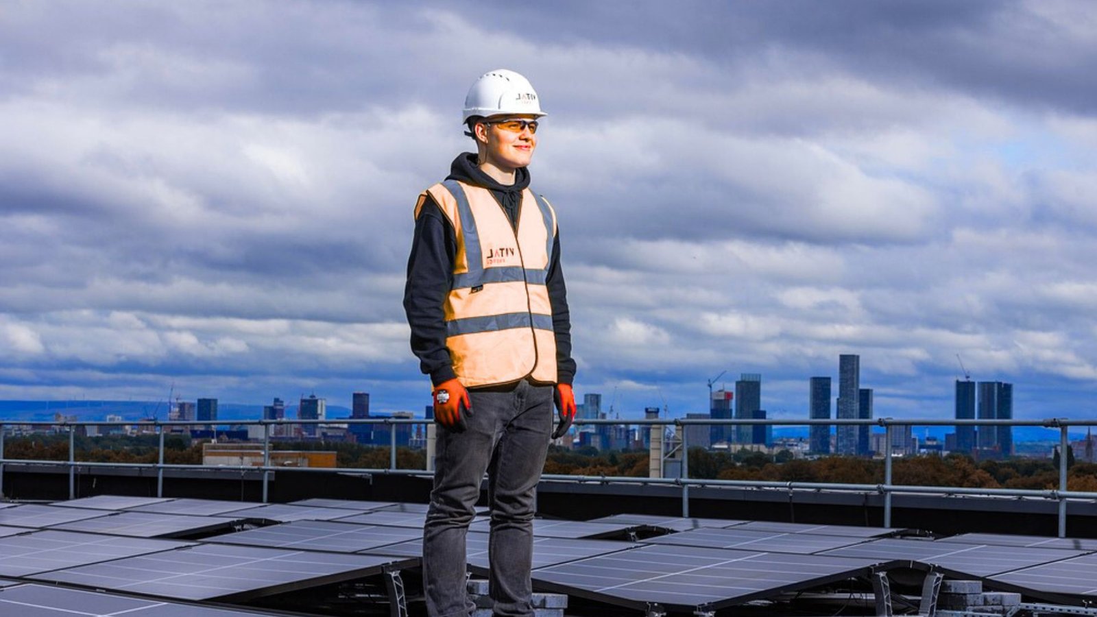 Residential rooftop solar panel installation in Indore by The Solar Solution