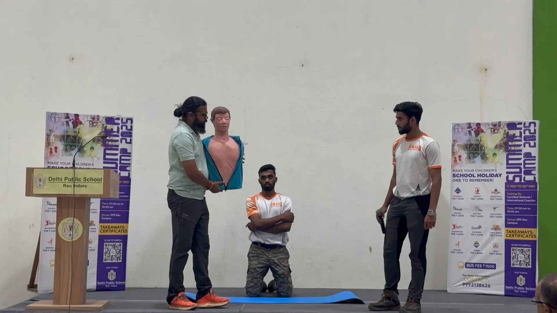 School CPR awareness session at DPS Rau