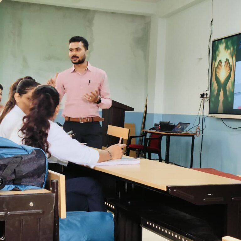 Professional CPR training provider teaching students in classroom